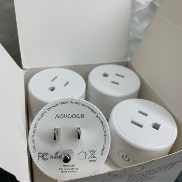 Aoycocr Alexa Smart Plugs | Mini Bluetooth WIFI Smart Socket - Picture 5 of 8